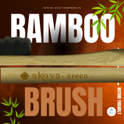 Akoya green Organic premium Toothbrush charcoal infused floss-tip bristles