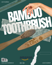 Bamboo Brush - Normal Bristle-pack of 4 pieces