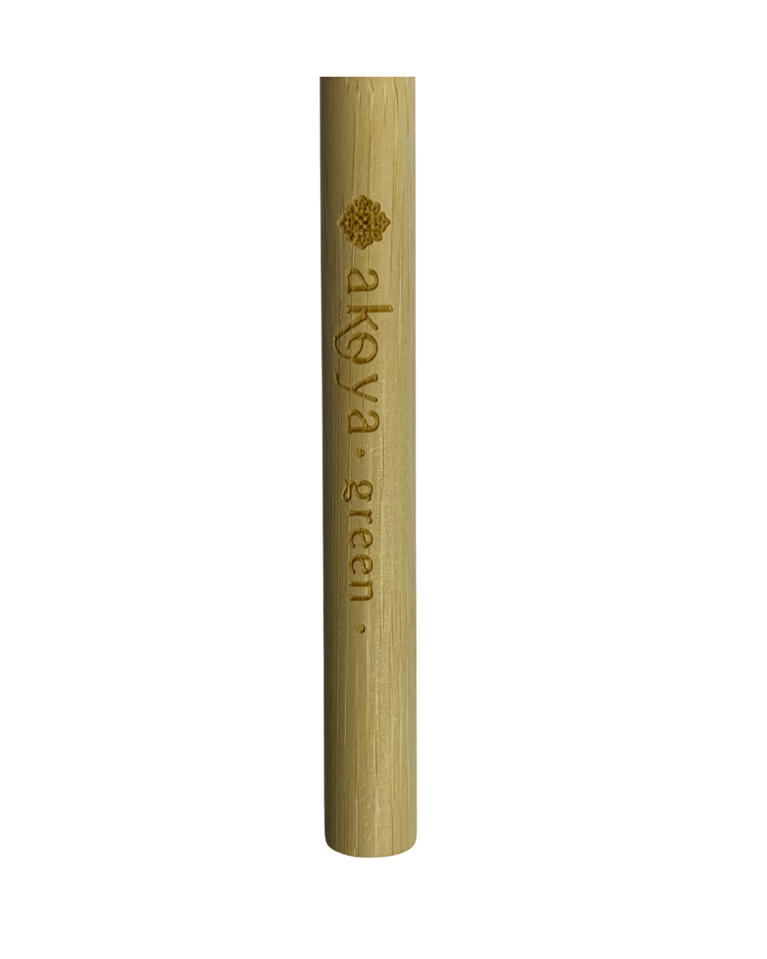Akoya Green Premium Organic Bamboo Toothbrush | Charcoal Floss-Tip Bristles